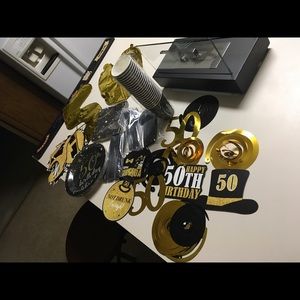 50th birthday decor & supplies party bundle